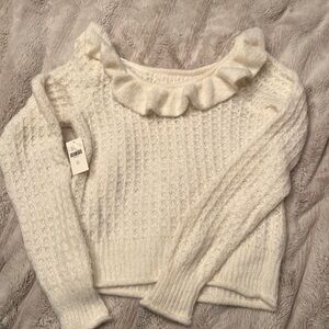 White / off white Anthropologie sweater XS